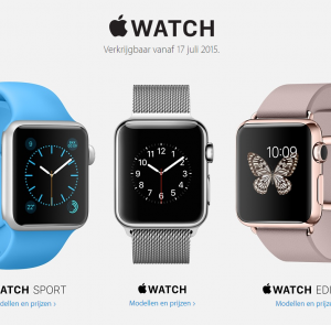 Apple Watch vanaf 17 juli in Nederland verkrijgbaar